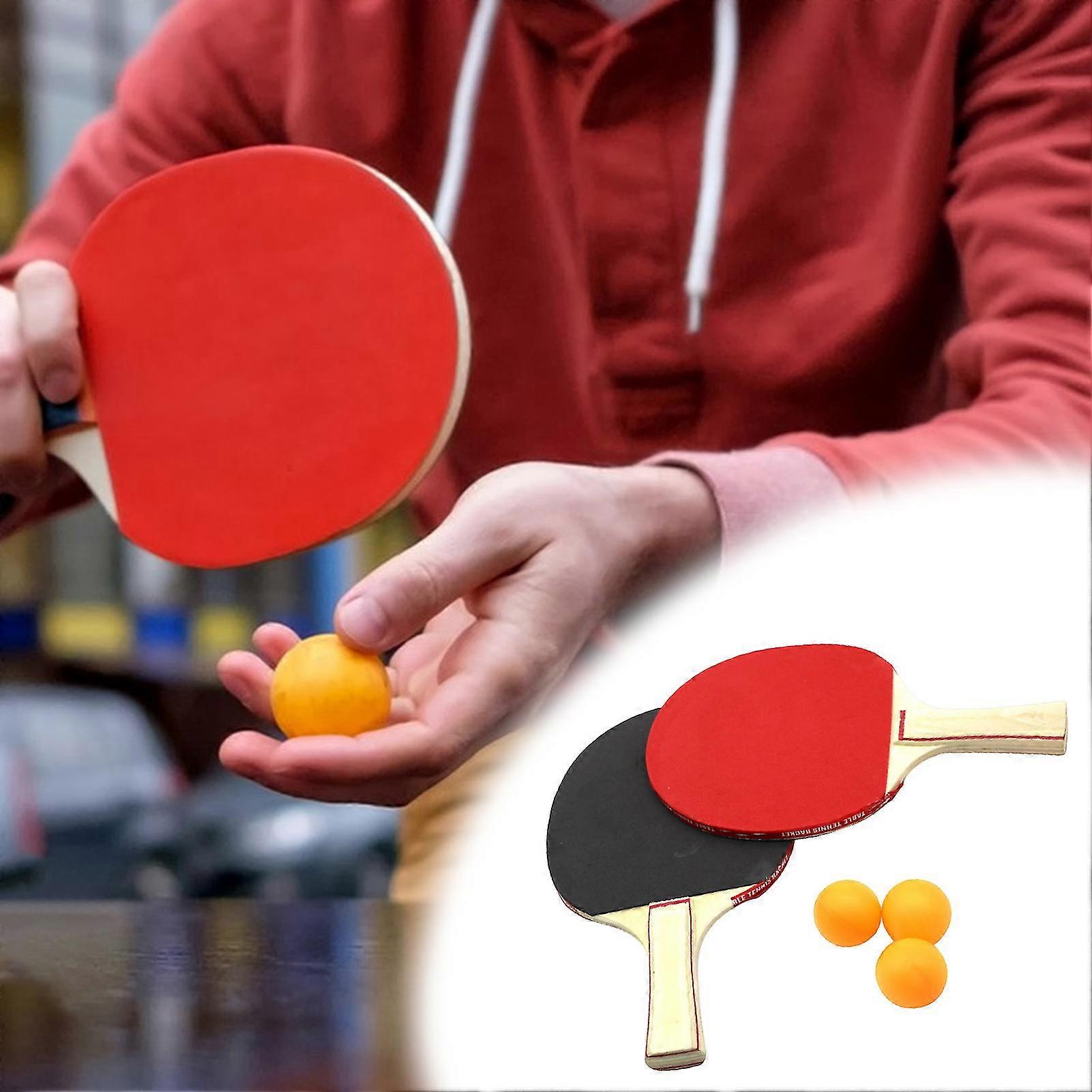 Table Tennis Racket Set with Ergonomic Handle - Comfortable Grip ...