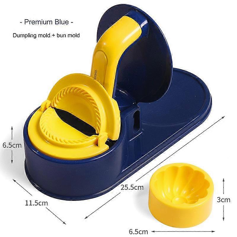 New dumpling wrapper household kitchen bag steamed stuffed bun mold multifunctional two-in-one wrapper bag jiaozi artifact.Blue