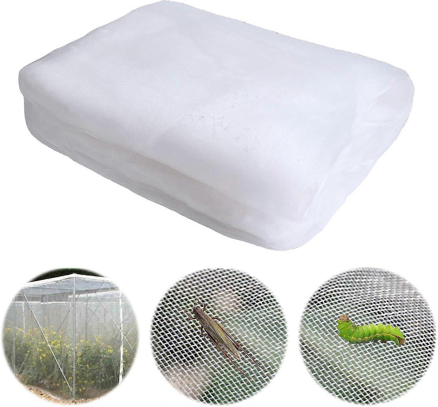 Garden Netting (2.5 x 6m) Anti-Insect Net Vegetable Netting, White Garden Anti-Insect Netting Protection for Plants Flowers Vegetables Fruits
