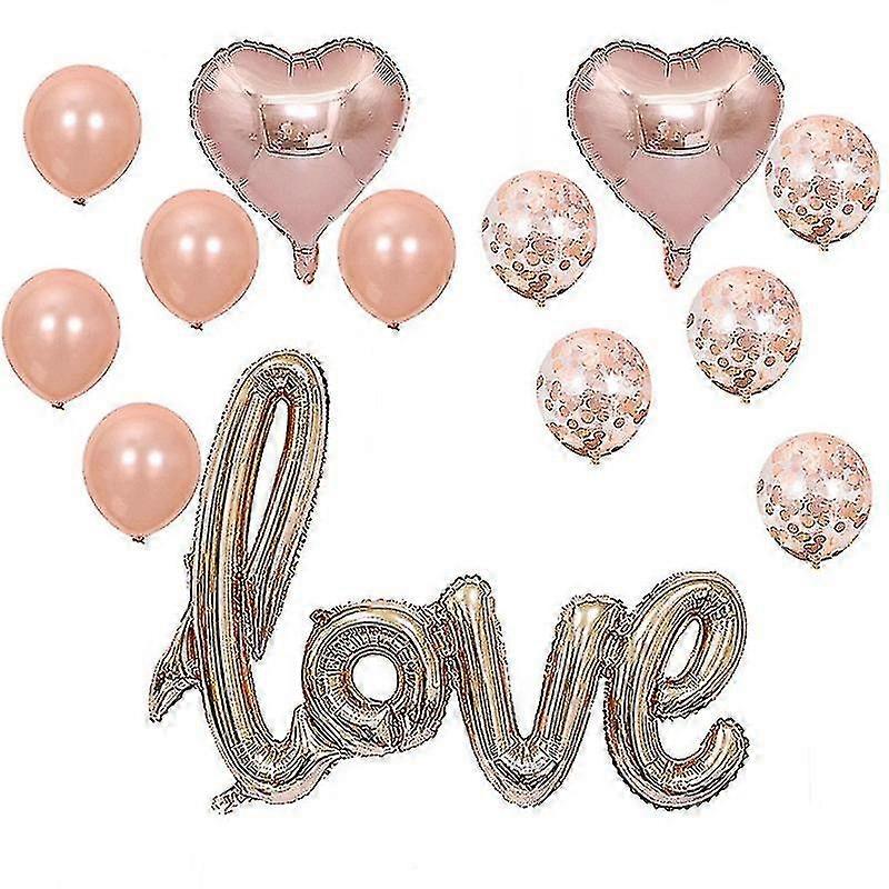 13pcs Bruiloft You Foil S Ballons