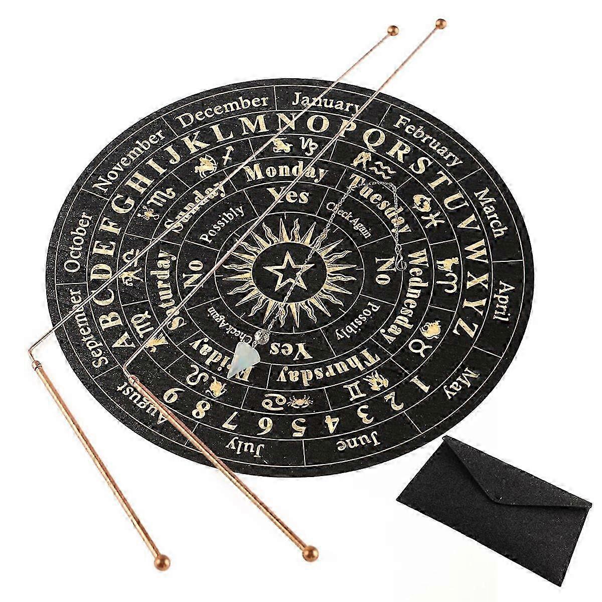 Koppar dowsing stavar - 2PCS Spåstänger + Dowsing Pendel + Spådom Mat- Divining Vatten, Treasur