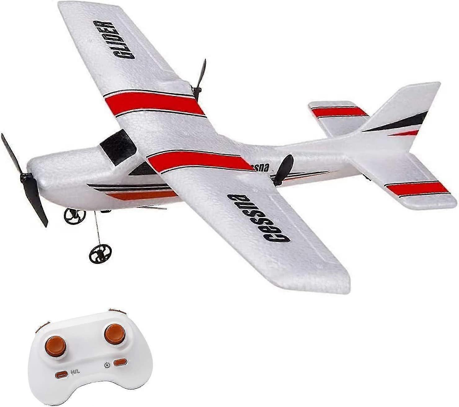 Rc Plane,lbkr Tech 2channels Remote Airplane,in 6-axis Gyro(white Red)