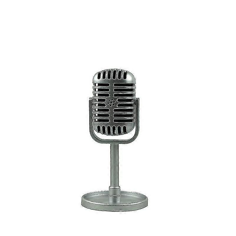 Simulate Vintage Microphone Classic Retro Dynamic Vocal Microphone Vintage Style Mic Universal Stand Model-