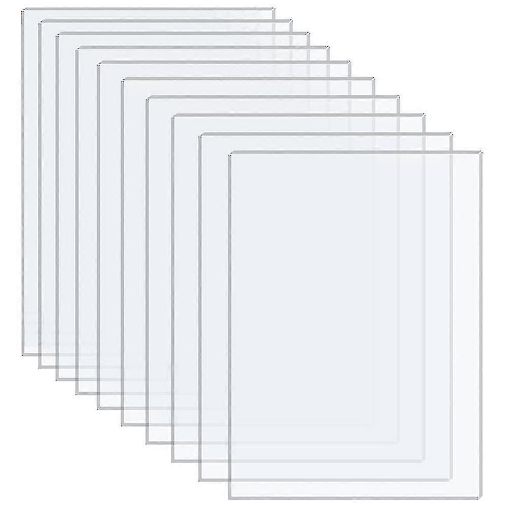 10pcs Clear Diy Acrylic Sheets Picture Frame Acrylic Panel Crafting Projects Acrylic Sheet