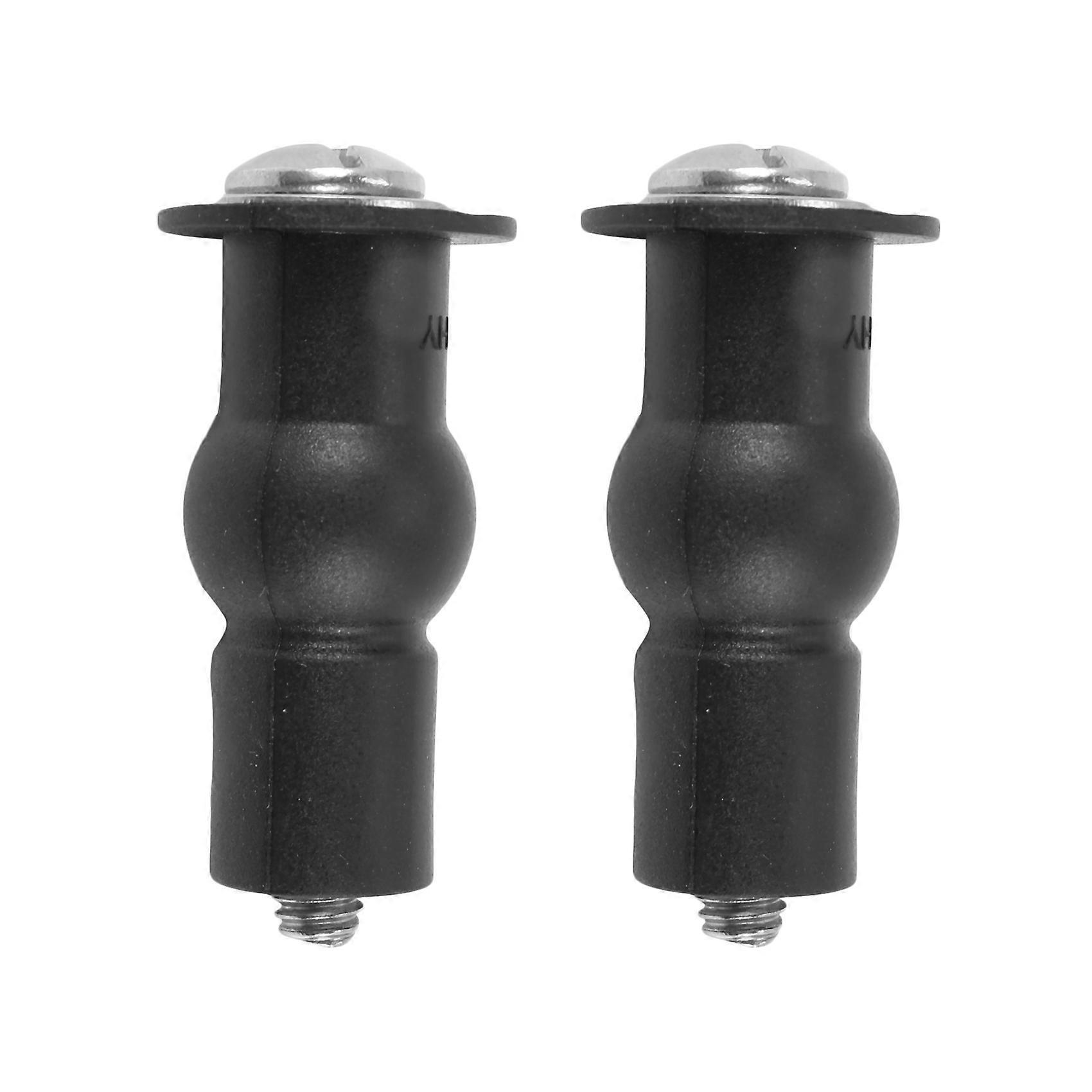 Toilet TOP FIX Hinge Hole Fixings Nut Screw Rubber Back to Wall Pair