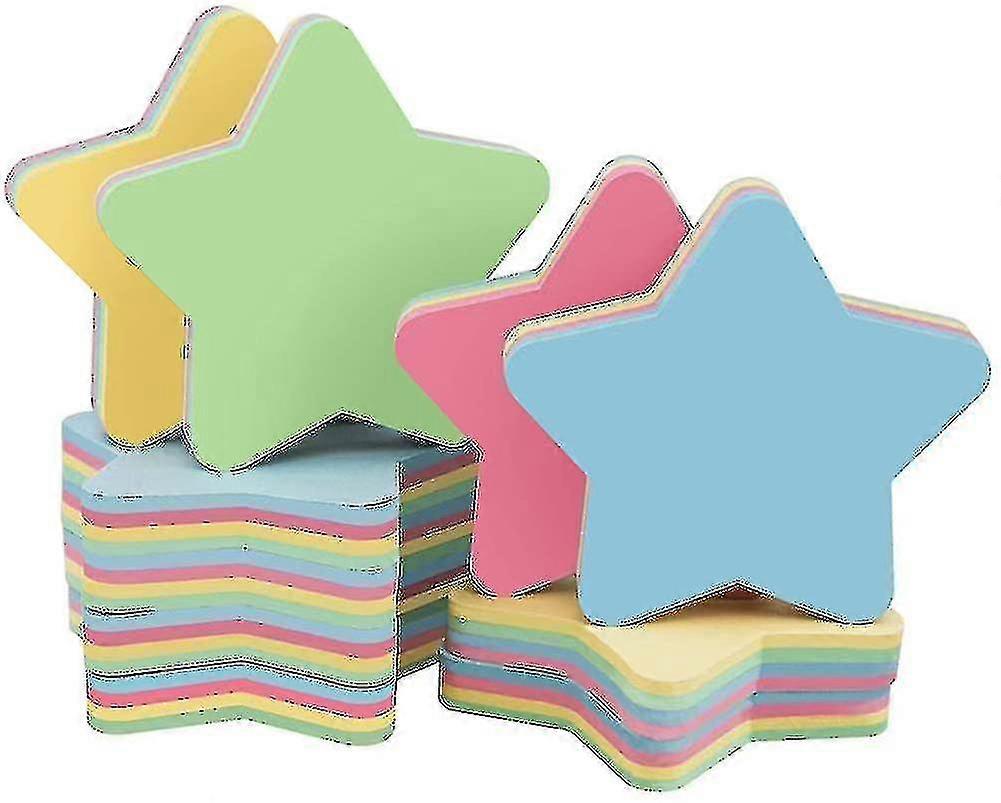 10 Pads Sticky Notes Leaf Shaped - Self Stick Post Memo Cute Mixed Color