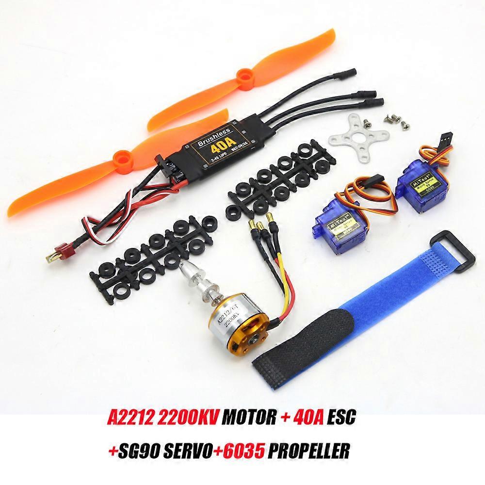 A2212 2212 2200KV 1400KV 1000KV Brushless Motor 30A 40A / 40A BLheli ESC SG90 9G Micro Servo for RC Fixed Wing Plane Helicopter