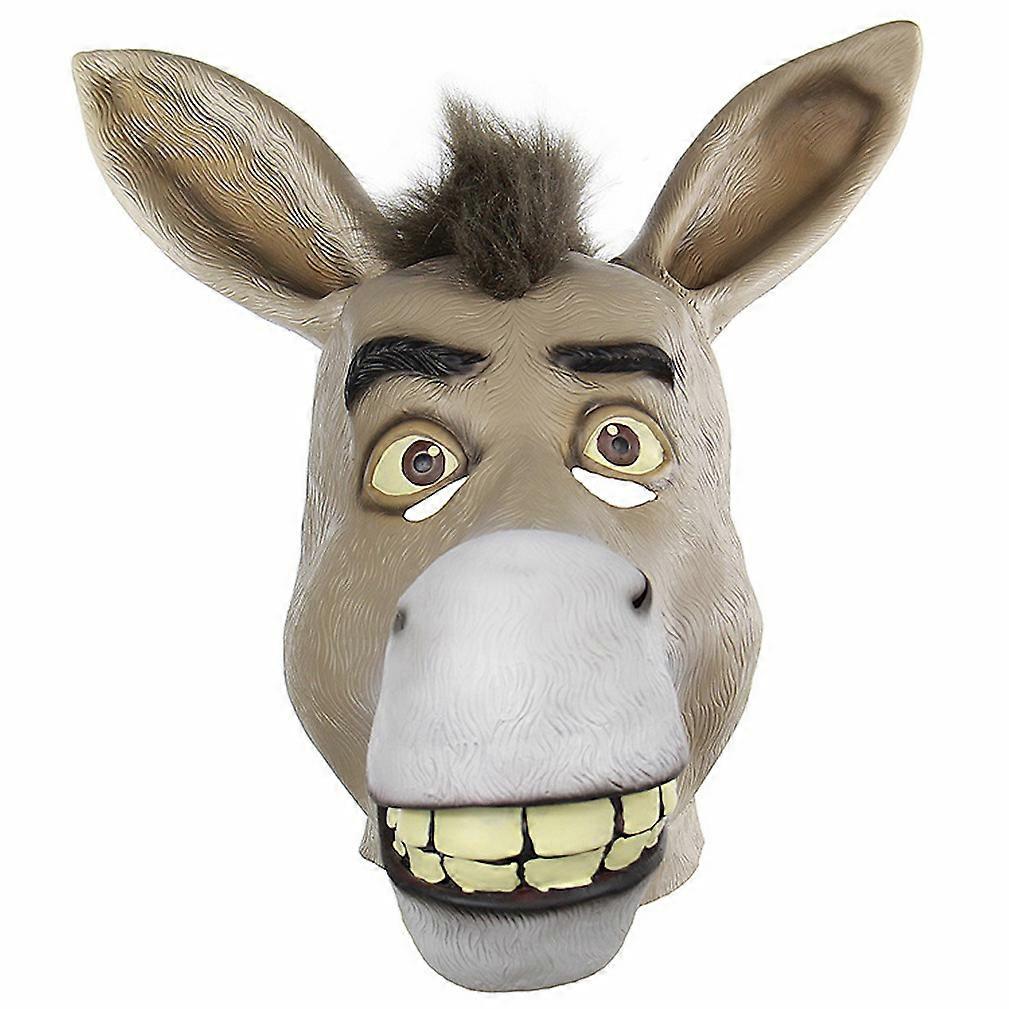 ロバマスクラテックスフルフェイスカバーハロウィンコスチュームプロップ