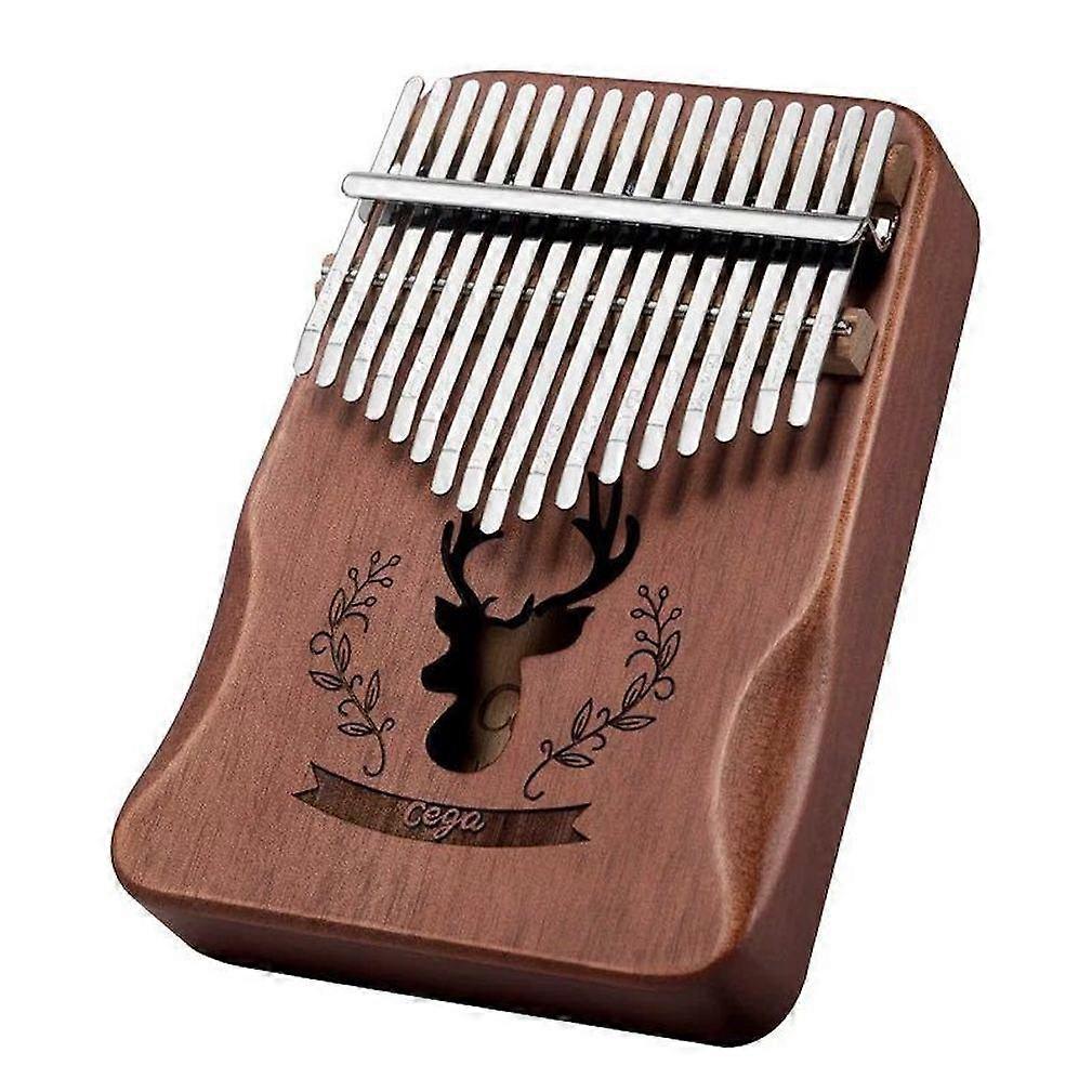 17キーカリンバ親指ピアノ鹿ペイント子供用木製楽器