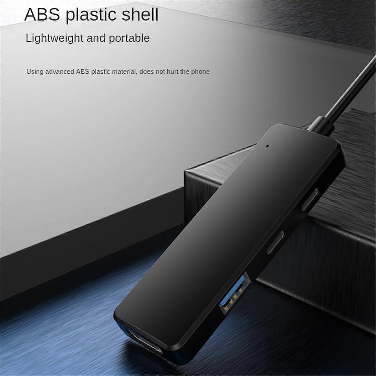 4-In-1 Type C HUB Dock USB C Hub to 4K -Compatible USB 3.0 Adapter Type C PD Charging Dock USB C Splitter