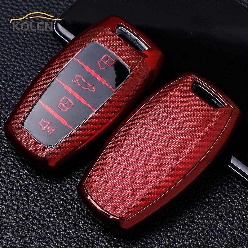 Carbon Fiber TPU Car Smart Key Case Cover For Great Wall Haval/Hover H6 H7 H4 H9 F5 F7 H2S Auto Holder Shell Fob Accessories Key Blanks