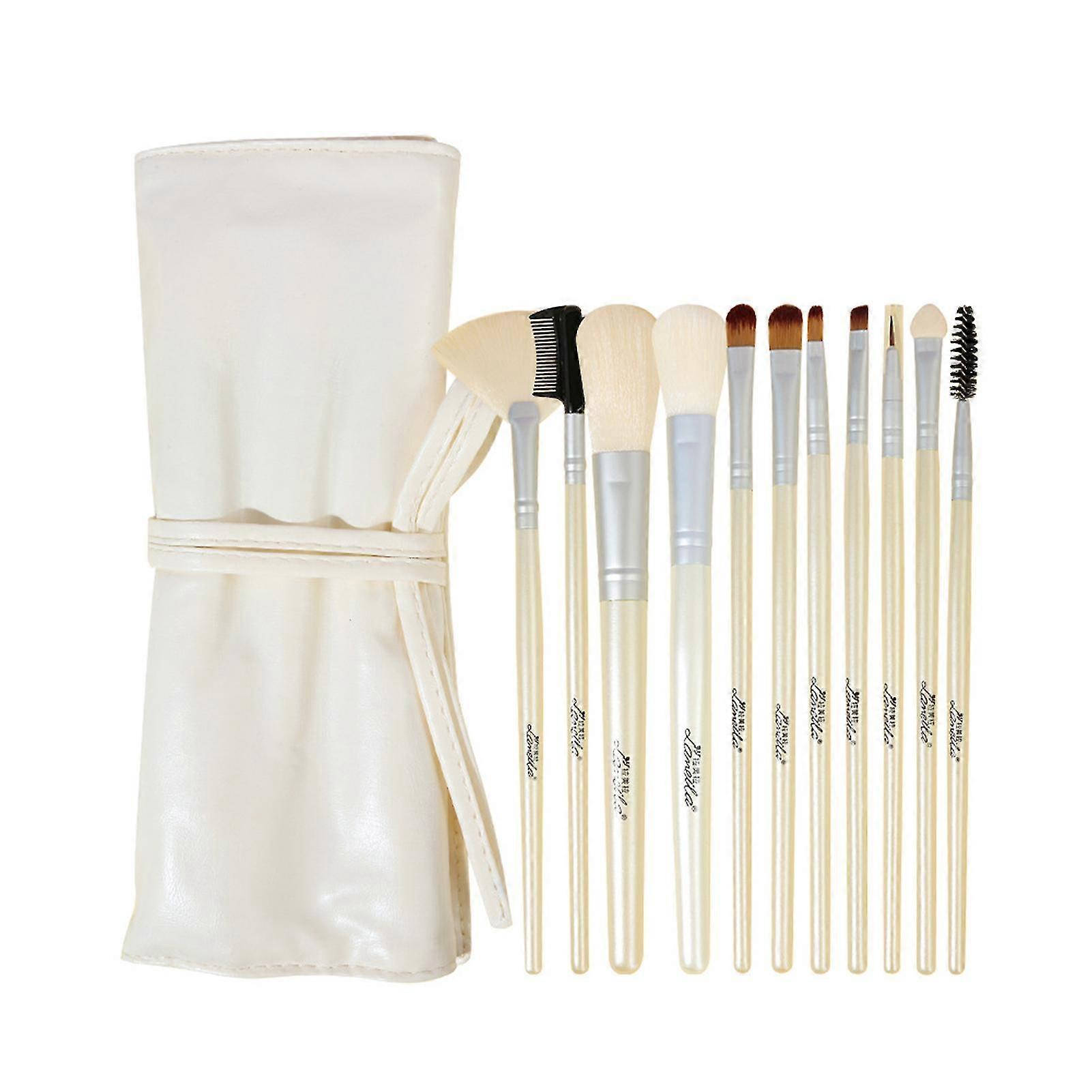 12 Pcs Portable Makeup Brushes Multipurpose Thick Professional Brush With Bag