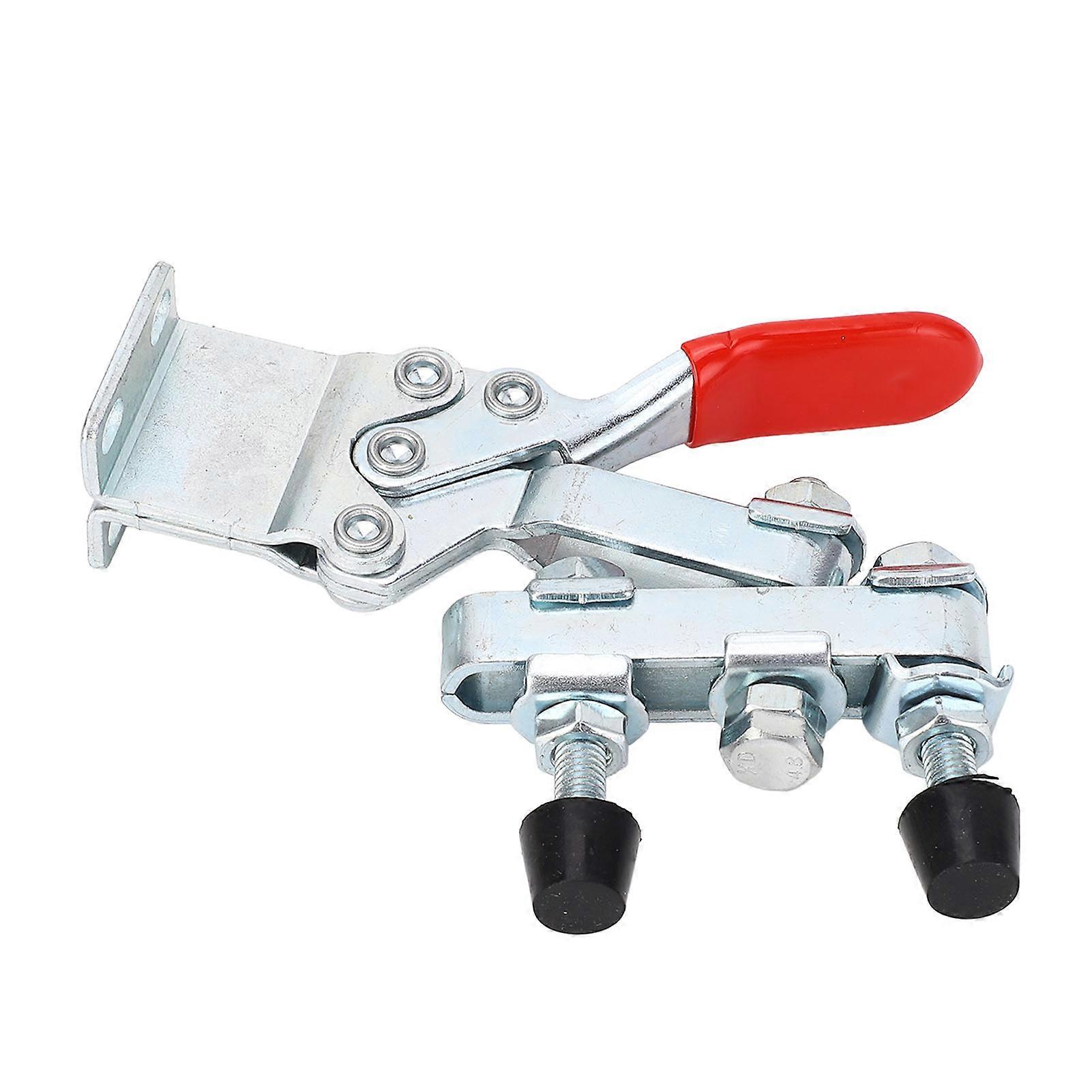 Horizontal Clamp Dual Head Quick Release Iron 500lb Holding Capacity Toggle Clamp