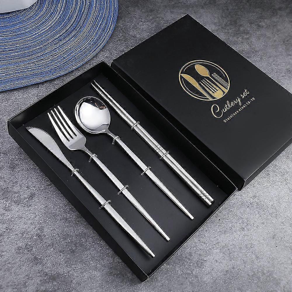 Kitchen Tableware Chopsticks Western Steak Cutlery Chopsticks Set (a)