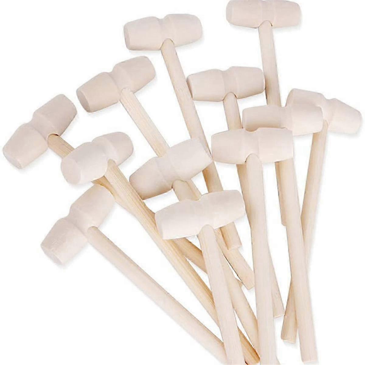 ケーキハンマー木製ハンマー無垢材ミニマレット子供用木製ハンマー小さな木製マレット