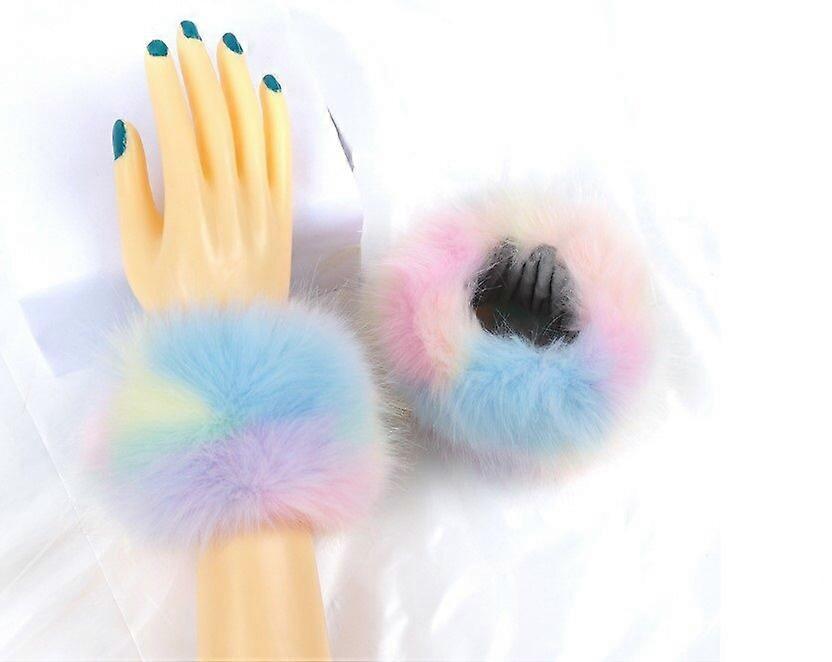 1 paire de poignets à fourrure Chauffe-bras Femmes Menottes Chauffe-bras Femmes Chauffe-bras Femmes Brassards