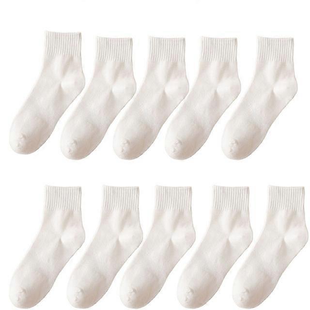 10 זוגות כותנה גברים ' s גרביים הרג'וקו צבע אחיד ארבע עונות דאודורנט אופנה גרבי ספורט מזדמנים גודל 39-44-צבע M,EUR גודל 39-44