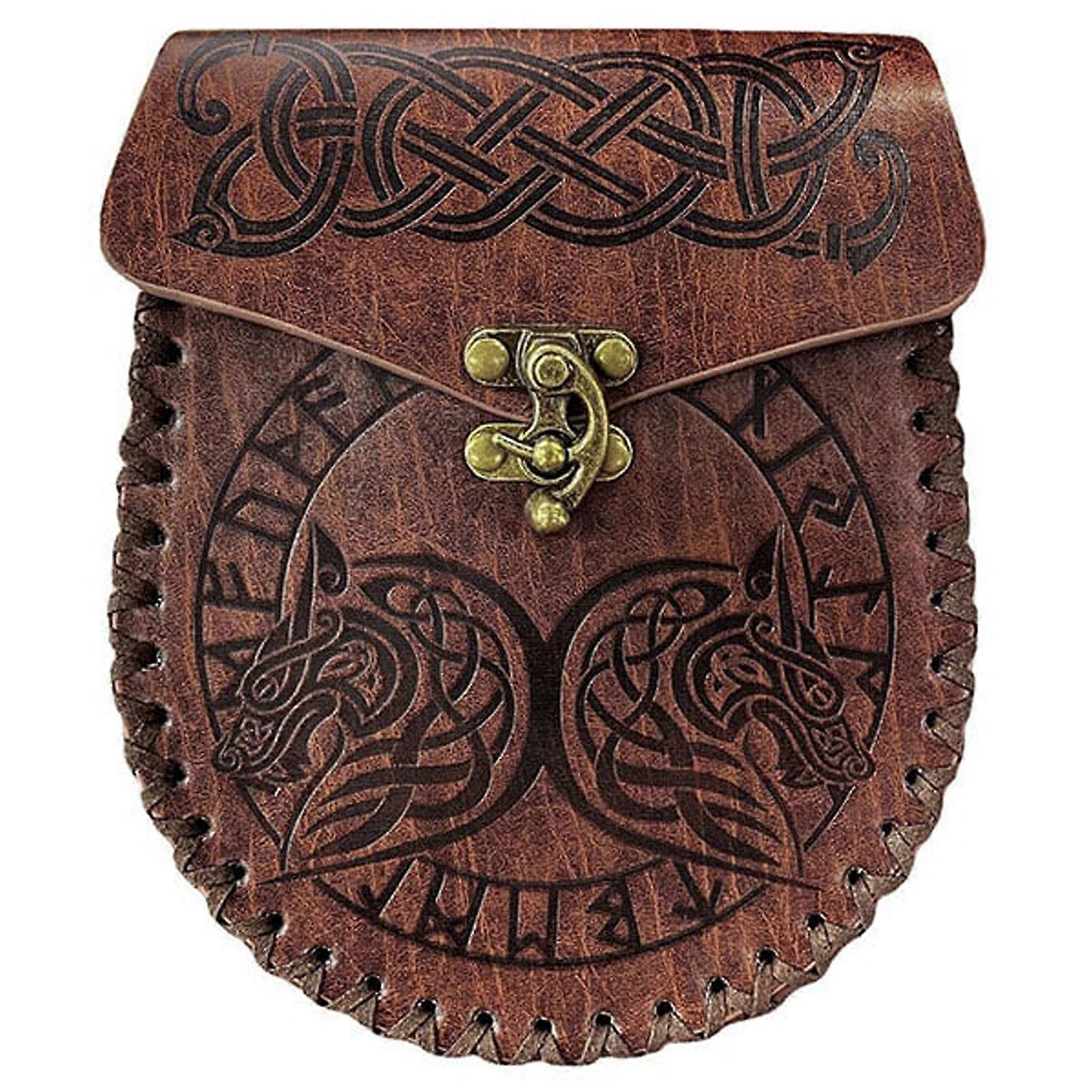 Νέα καυτή μεσαιωνική ζώνη Viking Δερμάτινη θήκη ζώνης Renaissance δερμάτινη ζώνη Μεσαιωνική τσάντα Renaissance αξεσουάρ