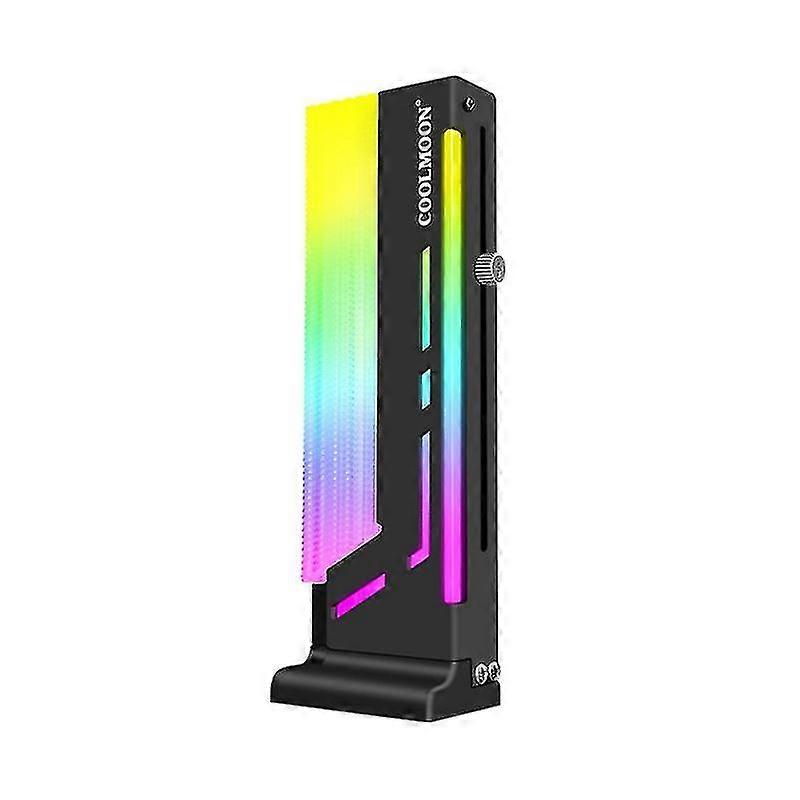Coolmoon Cm-gh2 Argb Vertical Graphic Card Bracket Led Gpu Holder Gpu Support