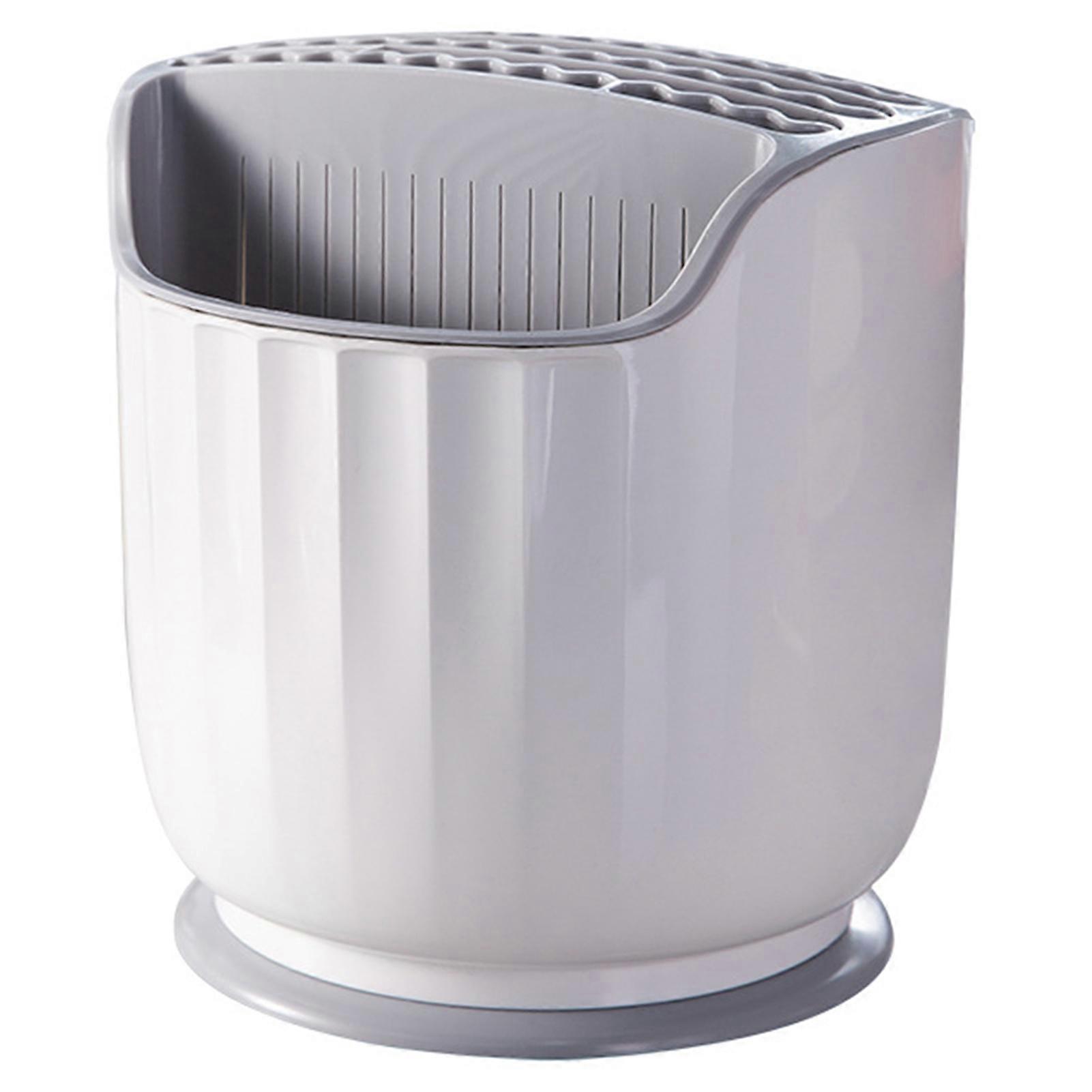 Cutlery Storage Rack Large Capacity 360-degree Rotation Chopsticks Fork Spoon Container Home Supplies Jikaixiang