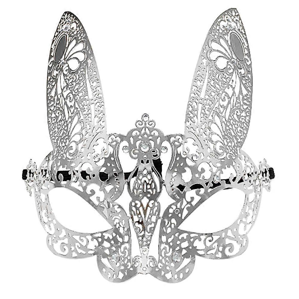 Rabbit Masquerade Mask Party Mask Half Face Mask Eye Prop for Costume Party