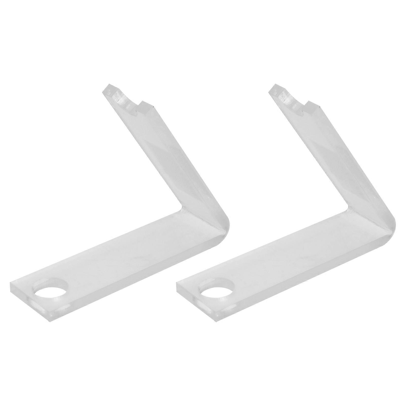 2pcs Single-hole Acrylic Display Rack Makeup Brush Display Holder Pen Display Rack