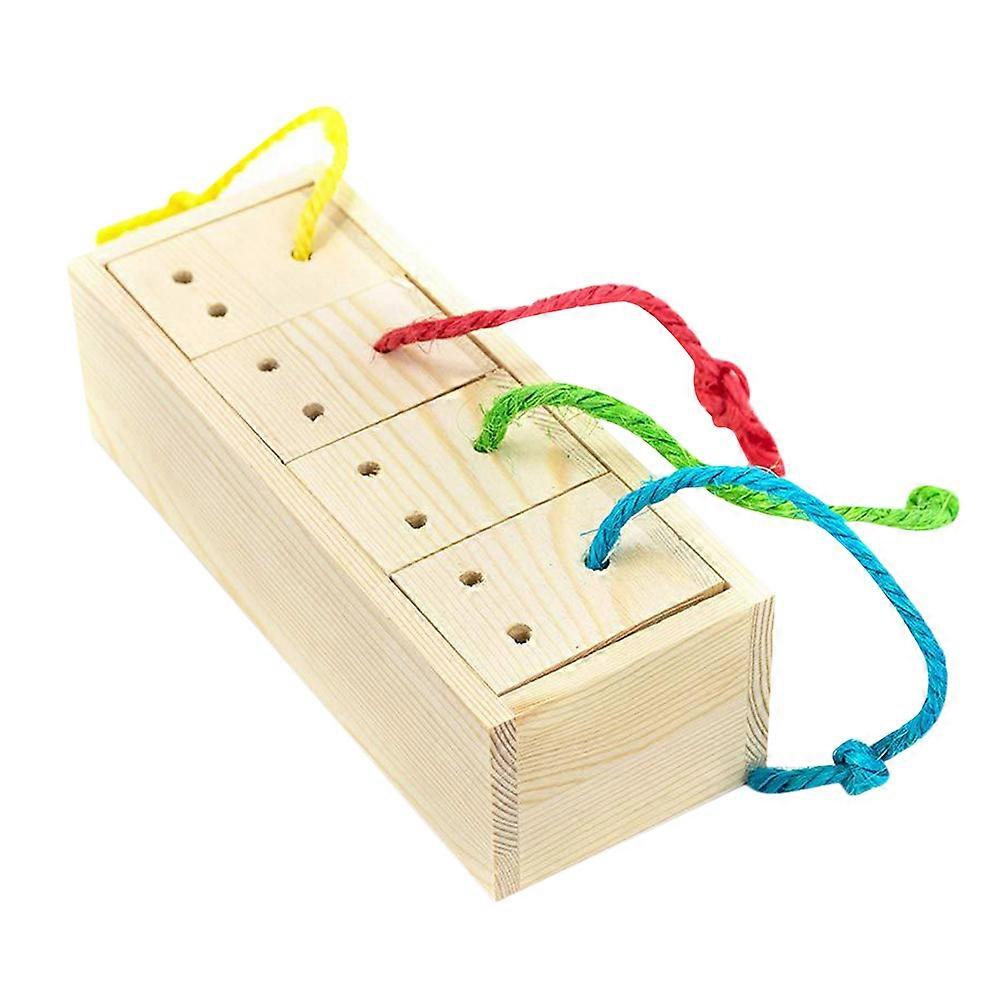 Educational Bird Toy Interactive Bite Toy Feeding Tool Parrot Cage Accessories