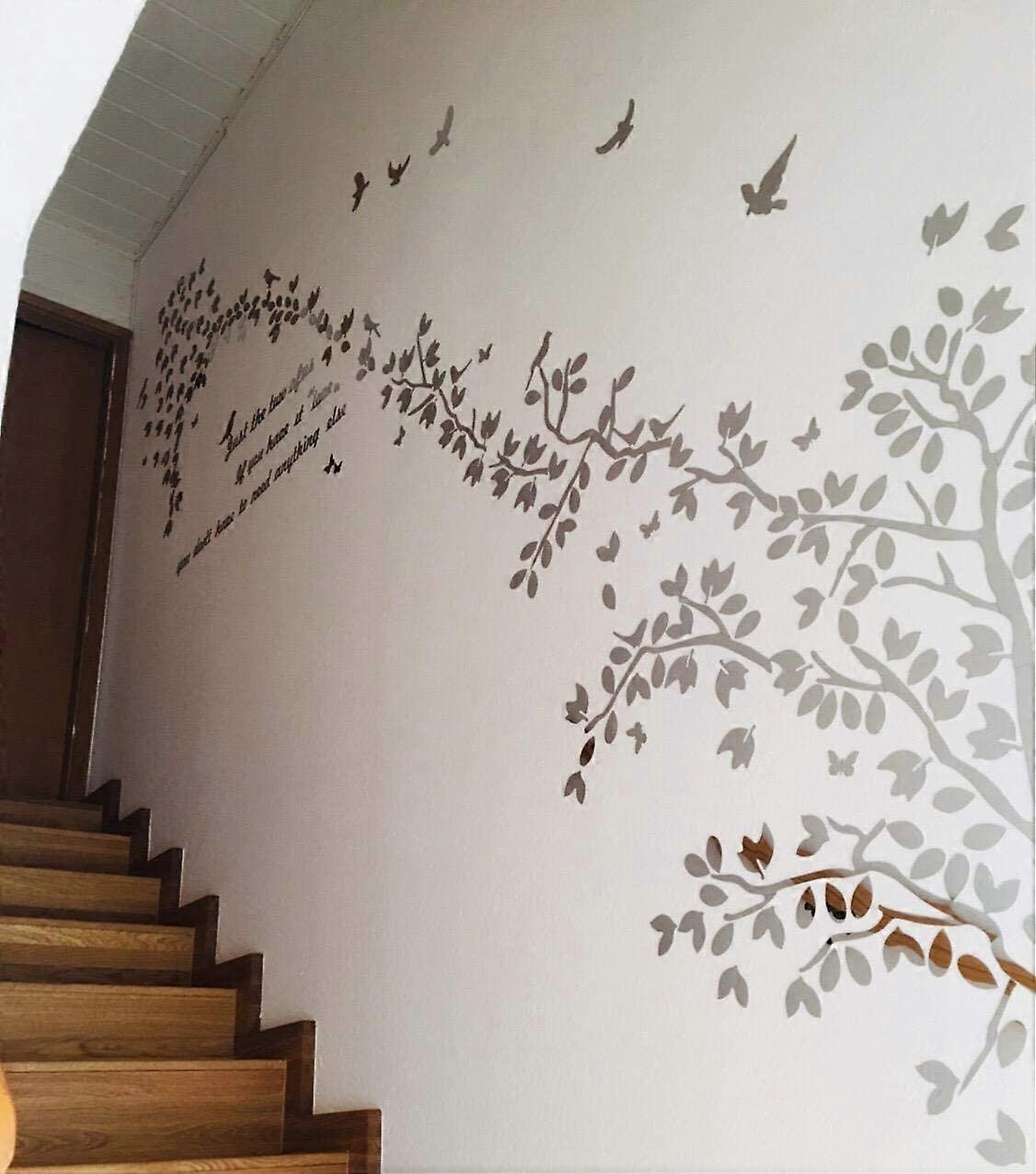 Lepni.me Adesivo Murale Alfabeto Con Disegni - Decorazione Parete Fai Da Te - Vinile 3M 133x55 Cm - Multicolore