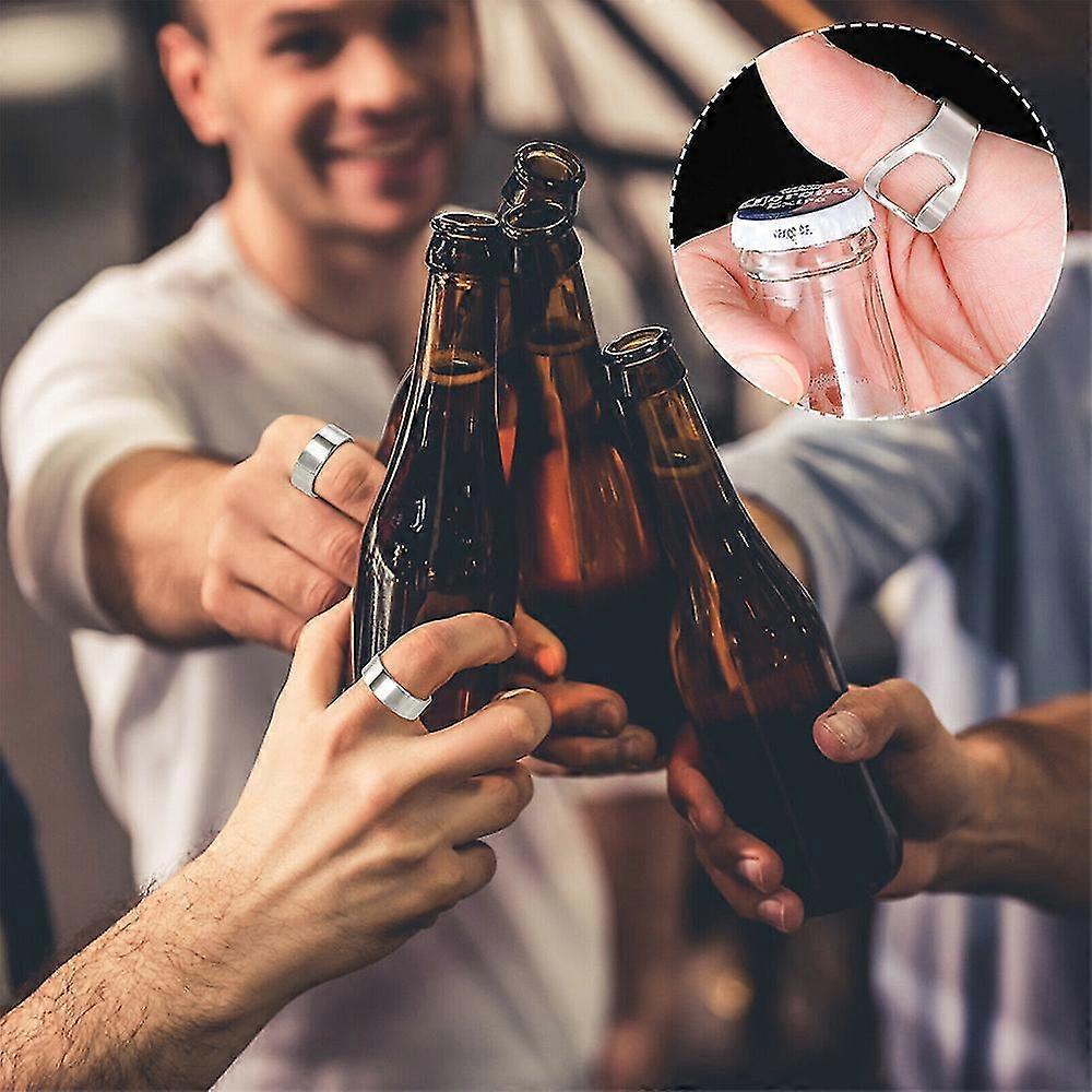 Rings Corkscrew Bottle Opener Ring Creative