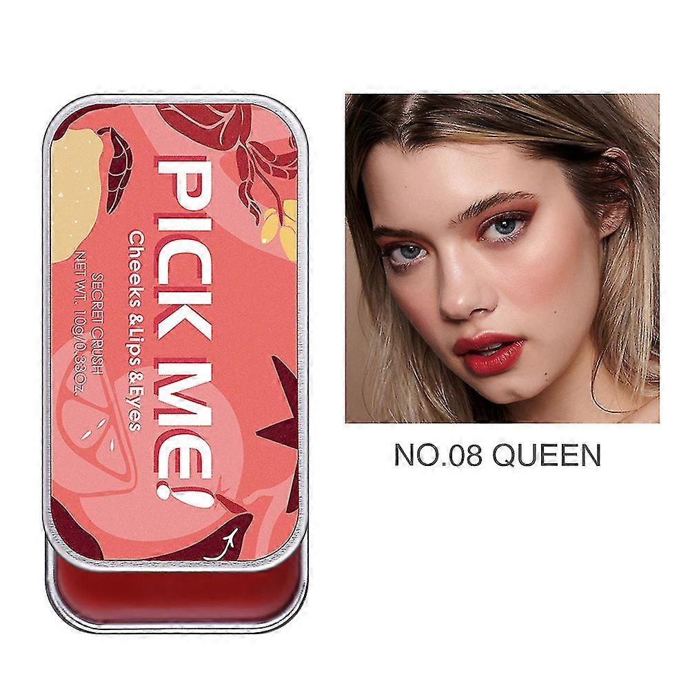 3 in 1 Blush Cream Multipurpose Lipstick Eyeshadow Cheek High Pigmented Lipstick Eyeshadow Blusher