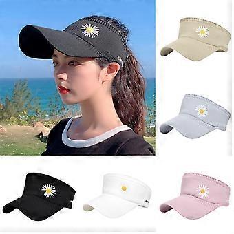 Kvinnor Tom Topp Sommar Solhatt Koreansk stickad Bred Brätte Basebollkeps Utomhussporter Solskydd Hatt