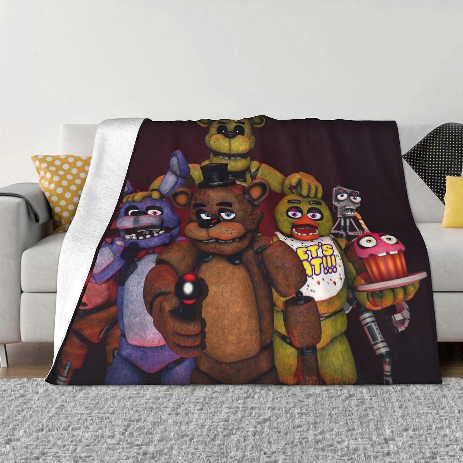 Five Nights At Freddy'S Fleece Blanket Super Soft Cozy Warm Flannel Fleece Throw Blanket For Couch Bed Sofa Throw WMMT5940