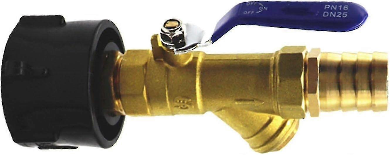 Ibc Tank Tap Adapter 1/2' Thread Connector Tote Tank Drain Adapter S60x6 Tank Hose Connector 1/2 Inch Garden Hose Water Connector Brass Replacement V