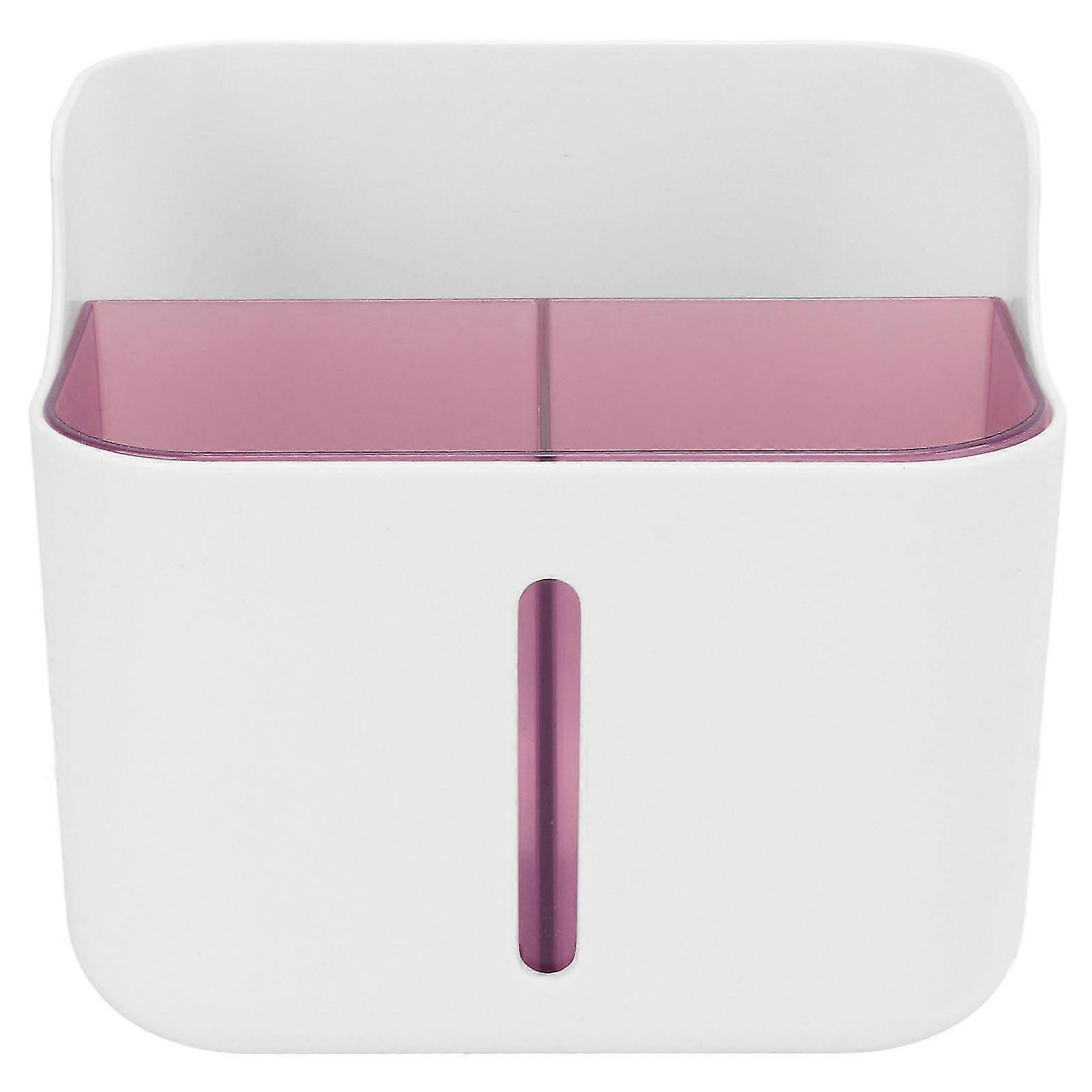 Large Capacity Double Layer Desktop Storage Box - Multifunctional Cosmetics Clutter Rack - Easy Cleaning - Purple