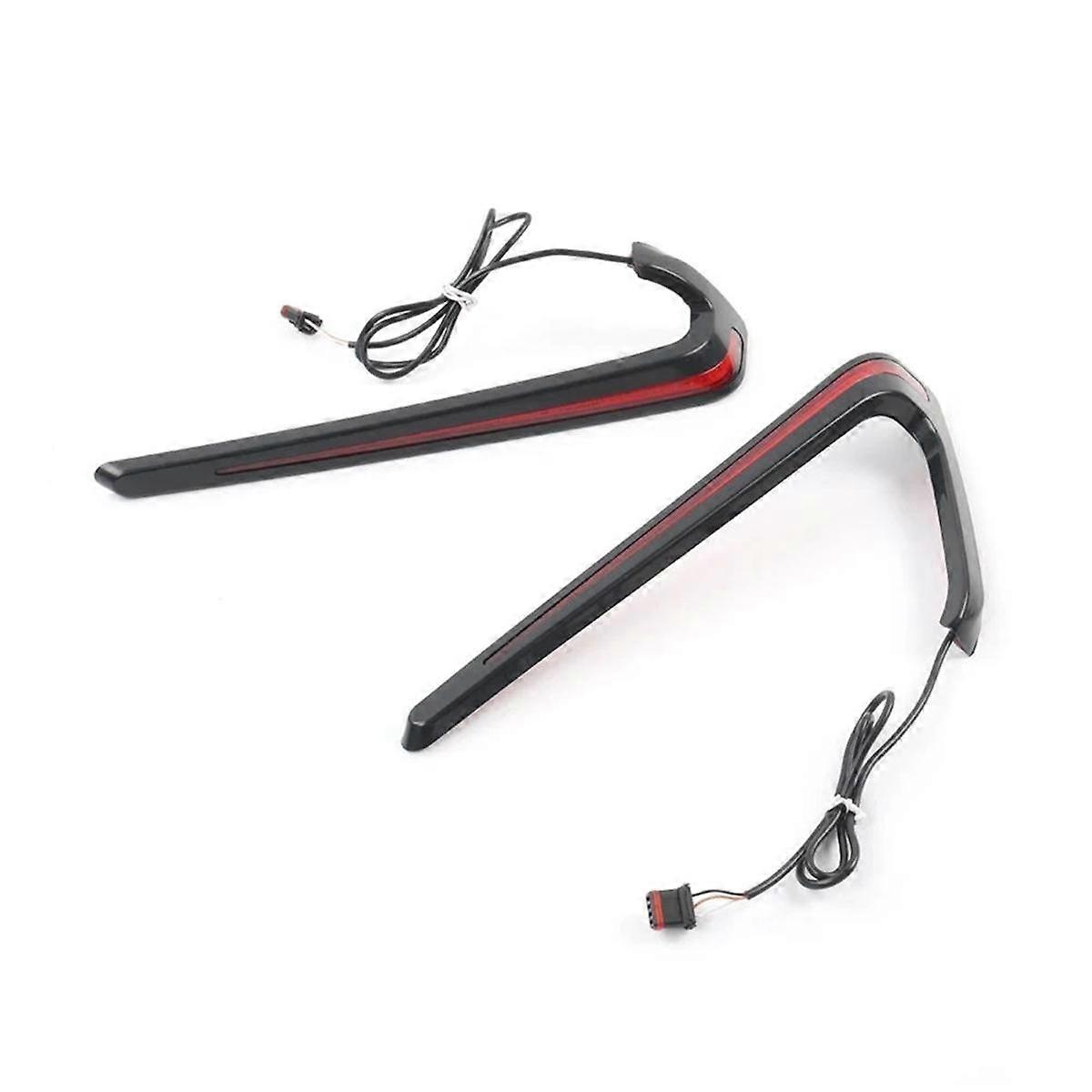 Motorcycle Rear Saddlebags Tracer LED Indicators Turn Brake Lights FOR Low FXLRST El Red