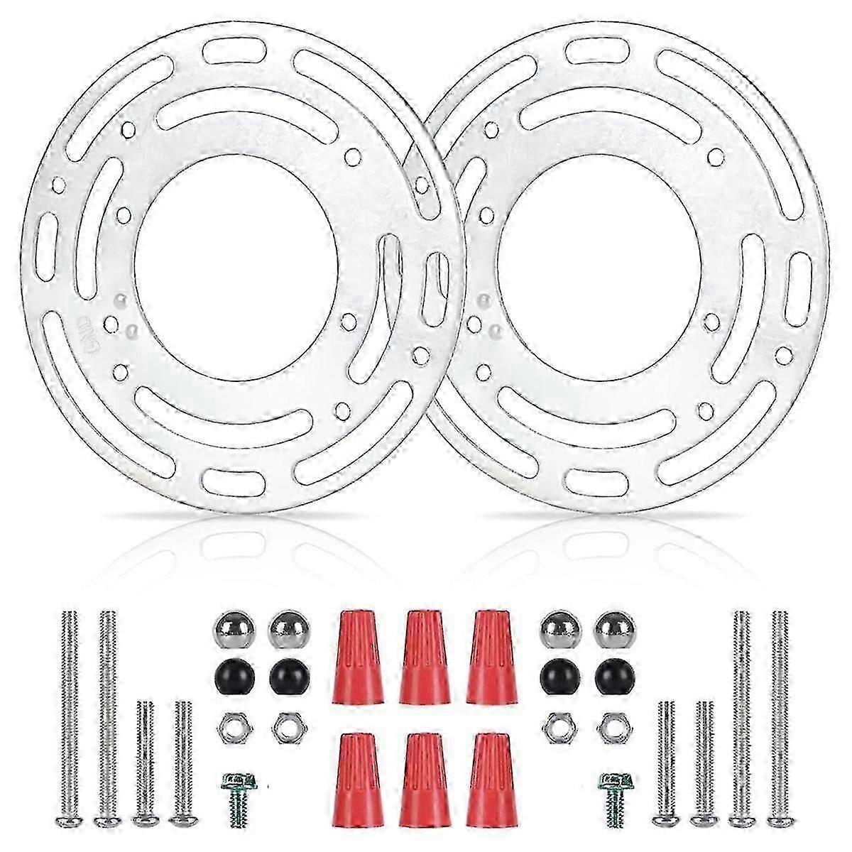 2 Pack Light Fixture Mounting Brackets, Ceiling Light Mounting Plate, Wall Light Mount Blocks with