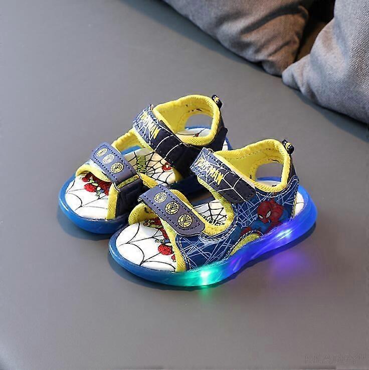 Children Sandals Girl Princess Sandal Frozen Elsa Summer Breathable Luminous Kids Girls Sports Sandals Shoes