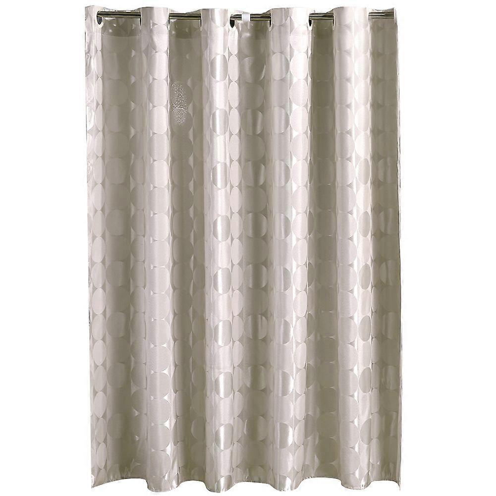 Durable Waterproof Mildew-proof Jacquard Mirror Bathroom Curtain with Hooks(3#)
