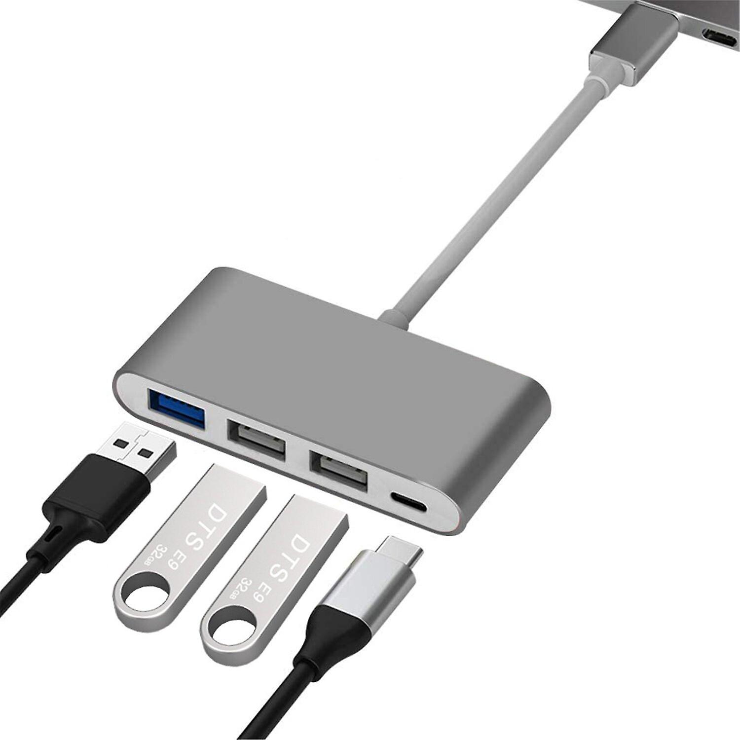4 في 1 USB-C محور محطة الإرساء محول Otg مع USB-C Pd توصيل الطاقة USB 3.0 USB 2.0 * 2 لأجهزة الكمبيوتر المحمول Macbook