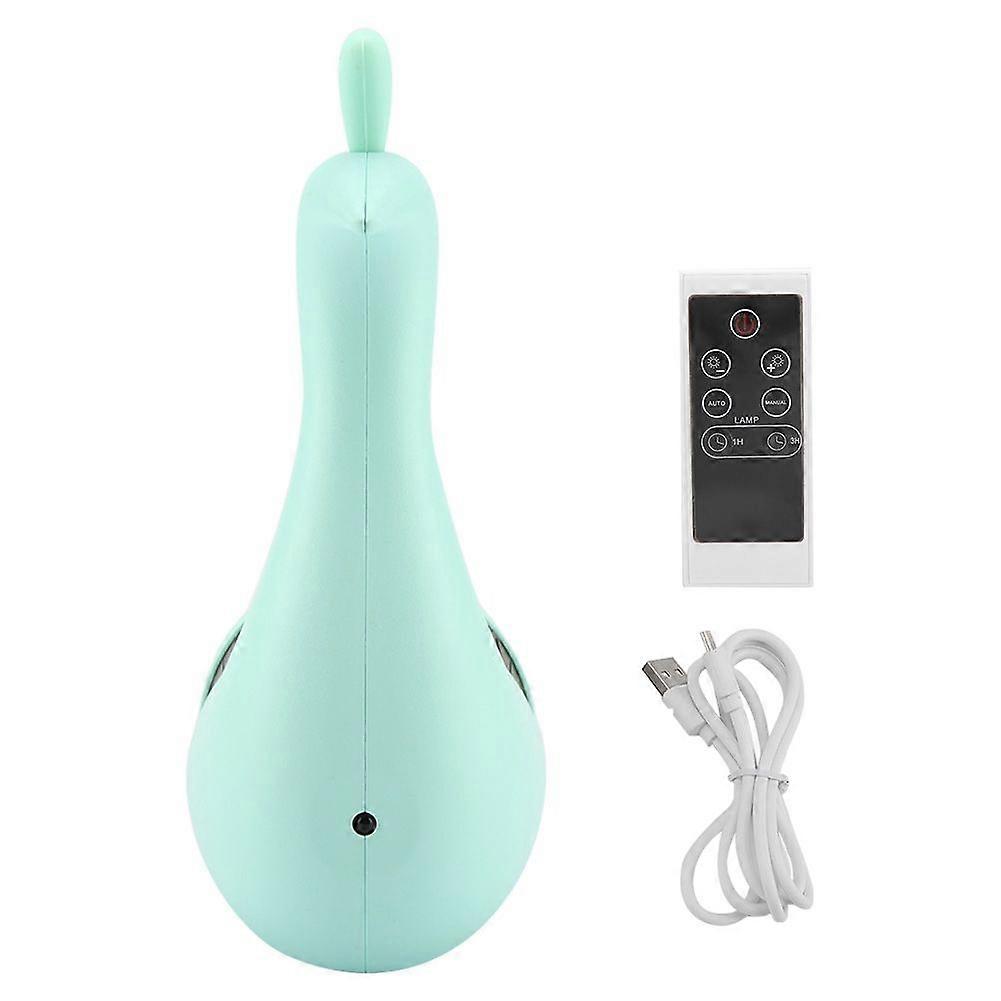 LED Peacock Shape Projection Lamp Home Decoration USB Remote Control (Green)