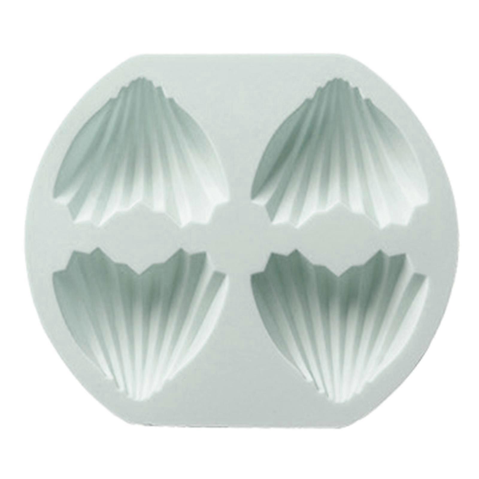 4 Cavities Cake Molds Fondant Moulds Heart Style Heart Shaped Chocolate Mold Clay Moulds Baking Gadget Silicone Material Blue