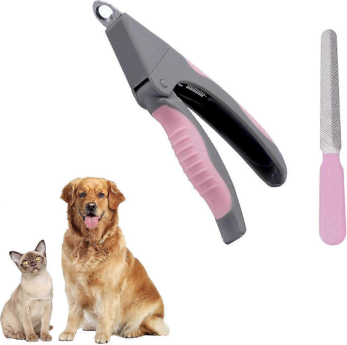 Dog Nails Clippers And Trimmer-Professional Pet Grooming Tool,Razor Sharp Blades,Safety Guard To Avoid Overcutting,Free Nail File"