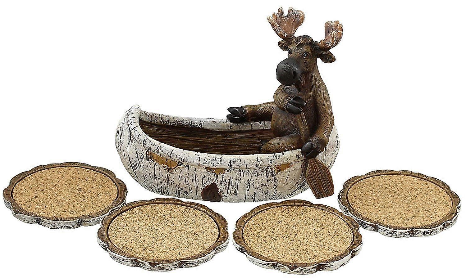 Rustic Cork Coaster Set