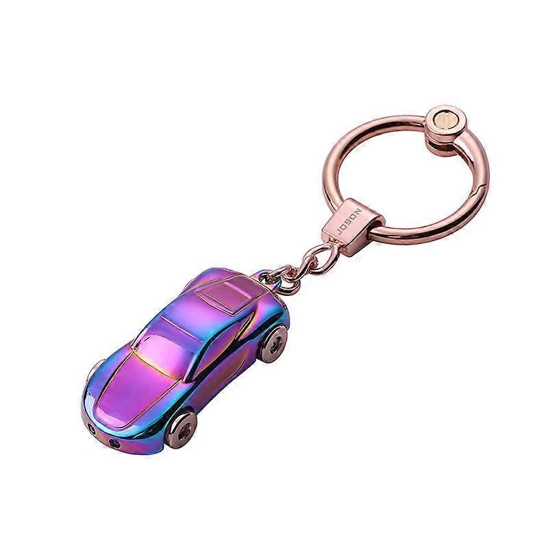 Creative Mini Car Keychain Flashlight with LED Light, 2 Modes, Compact Size, Durable Material, Portable Keyring Design