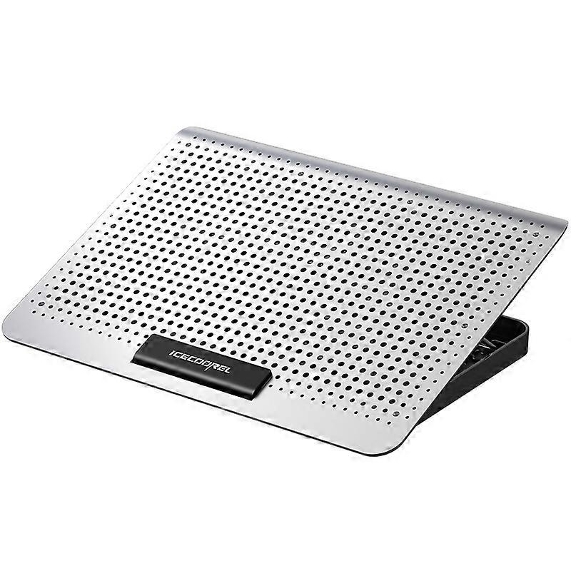 ICE COOREL bærbar computer Aluminiumslegering Radiator Blæser Lydløs notebook kølebeslag, Farve: Seks-blæser Space Sølv