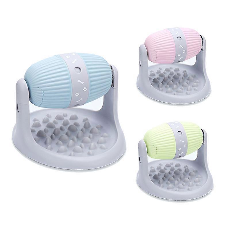 Pet Slow Feeder Dog Cat Puzzle Toy Dog Leakage Food Toy Bottom Non-Slip Mat Press Button Support ABS for Pet Feeding for All Kin