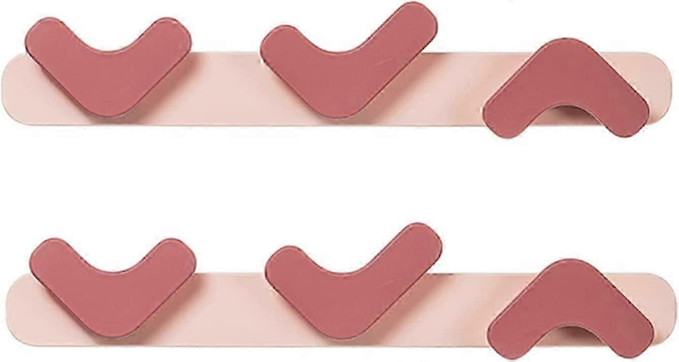 2 Pcs Coat Rack Wall Mounted,Coat Hook Storage Organizer with 3 Adjustable Hooks