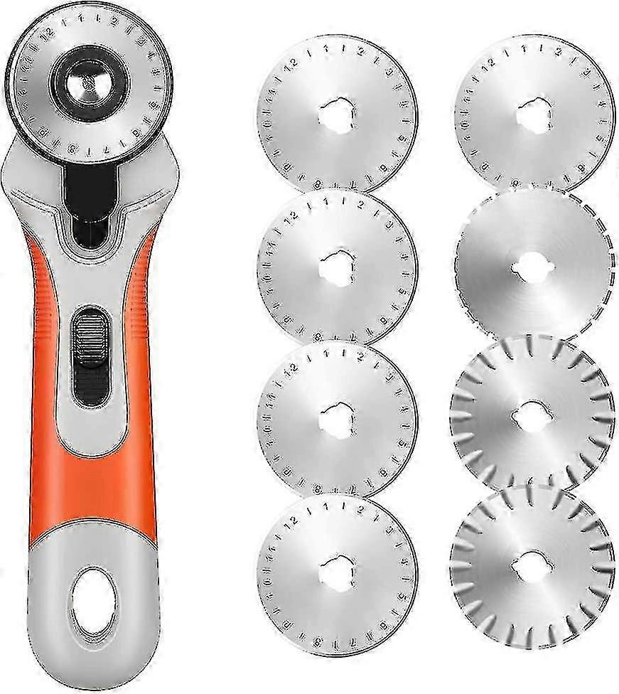 45 mm súprava rotačných nožov so 7 náhradnými rotačnými nožmi Bezpečnostný zámok (D-583-A) F26