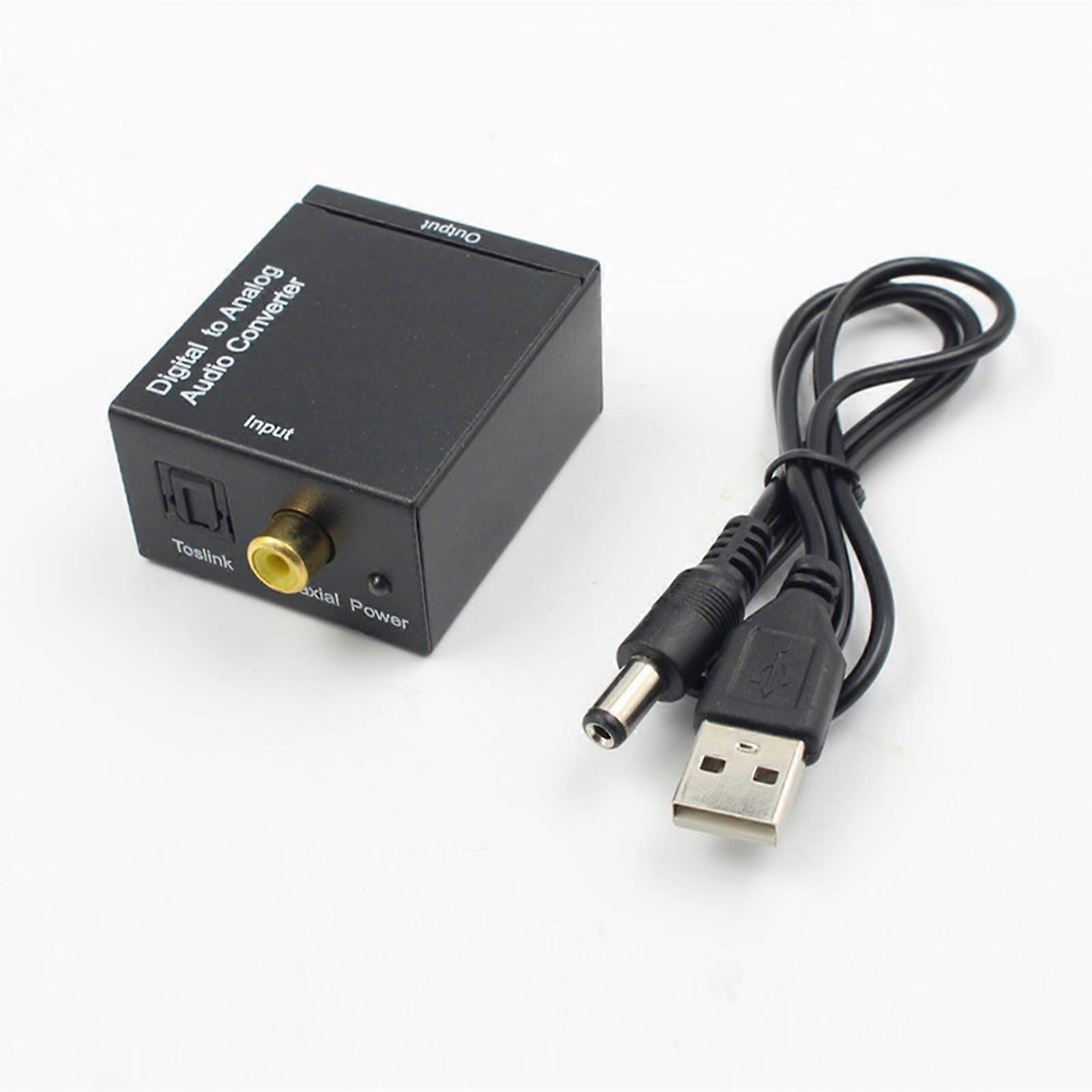 Optical Digital Audio Converter SPDIF to RCA 2 Channel Compact Shape Audio Converter