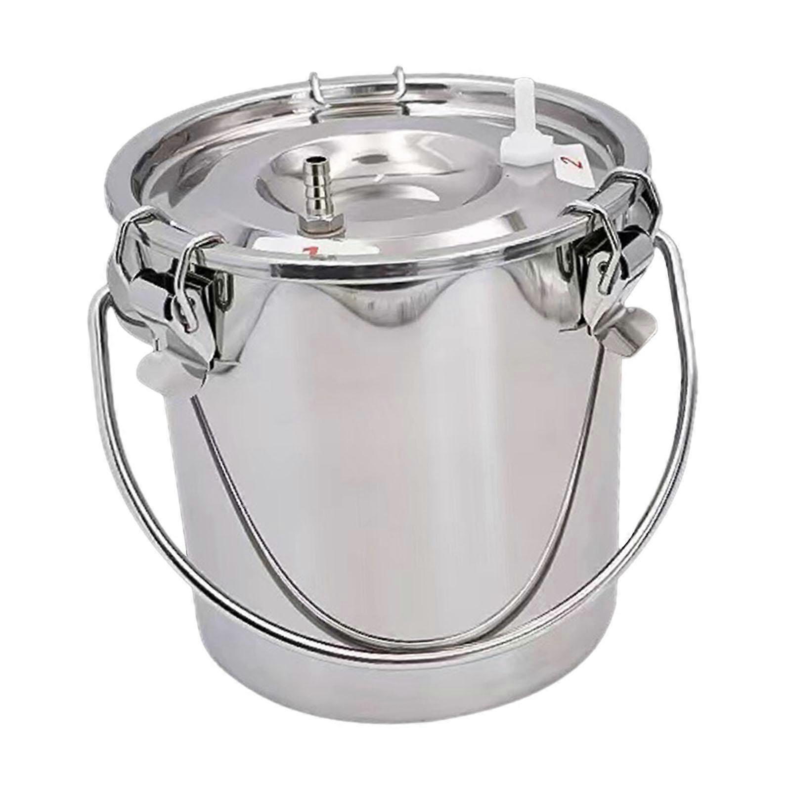 Milking Machine Bucket Milk Bucket Sturdy Large Capacity Multifunction Stainless